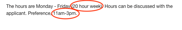 Hours example 3