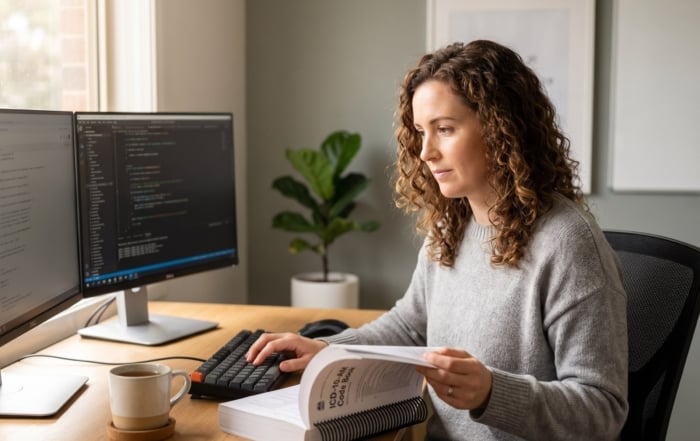 Aspiring clinical coder studying from home