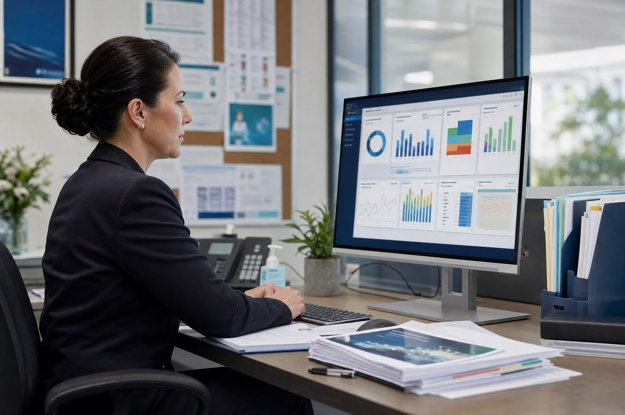 Healthcare quality auditor reviewing patient complaint data in an Australian hospital - BSB50920 | TalentMed RTO 22151